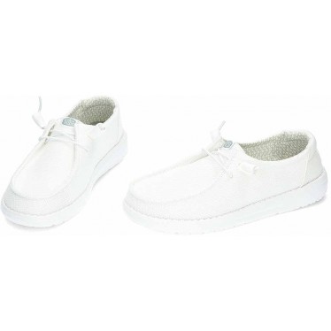 Chaussures pour femmes HEYDUDE Wendy Stretch Sox HD41878 WHITE