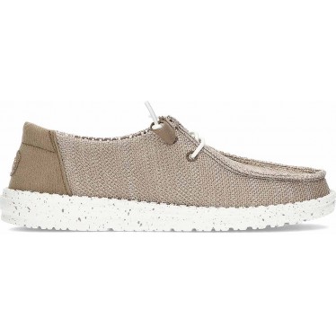 Chaussures pour femmes HEYDUDE Wendy Stretch Sox HD41878 WALNUT