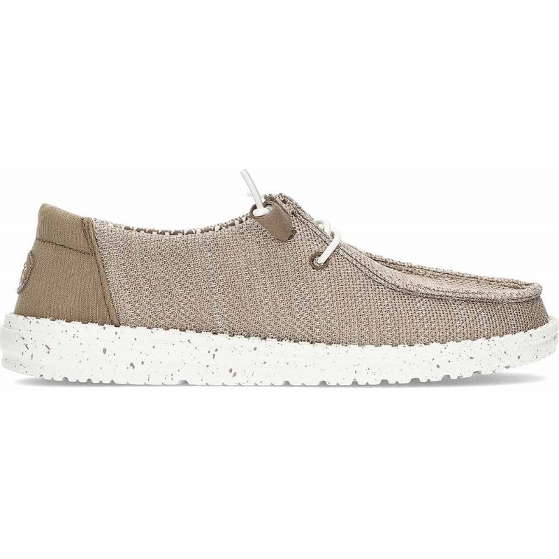 Chaussures pour femmes HEYDUDE Wendy Stretch Sox HD41878 WALNUT