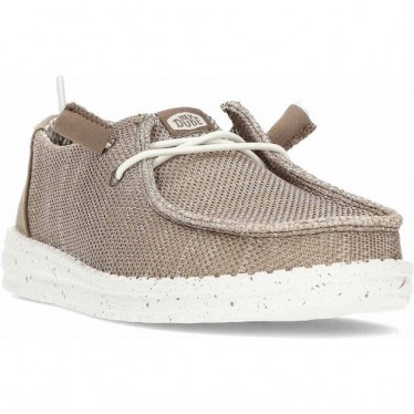 Chaussures pour femmes HEYDUDE Wendy Stretch Sox HD41878 WALNUT