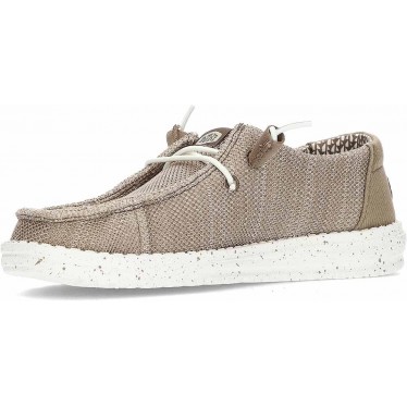 Chaussures pour femmes HEYDUDE Wendy Stretch Sox HD41878 WALNUT