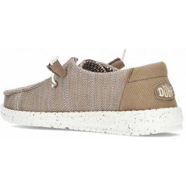 Chaussures pour femmes HEYDUDE Wendy Stretch Sox HD41878 WALNUT