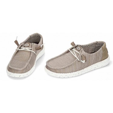 Chaussures pour femmes HEYDUDE Wendy Stretch Sox HD41878 WALNUT
