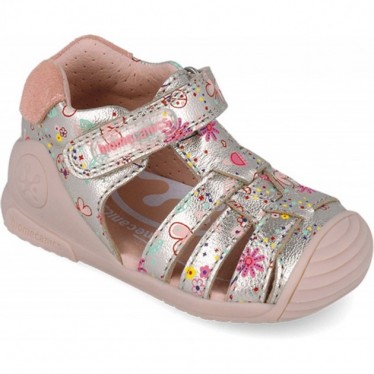 Sandales imprimées pour fille Biomecanics 252103 CHAMPAGNE_B122