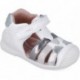 Biomecanics 252104 Sandales décontractées à lanières pour filles BLANCO_PLATA_B313