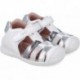 Biomecanics 252104 Sandales décontractées à lanières pour filles BLANCO_PLATA_B313