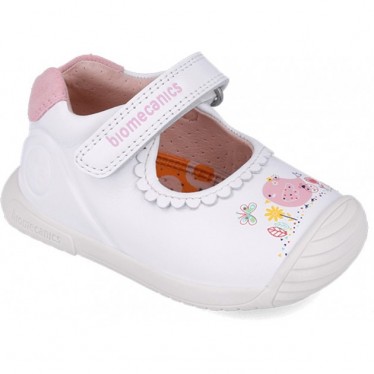 Merceditas pour filles Biomecanics 252105 Jardin BLANCO_B050