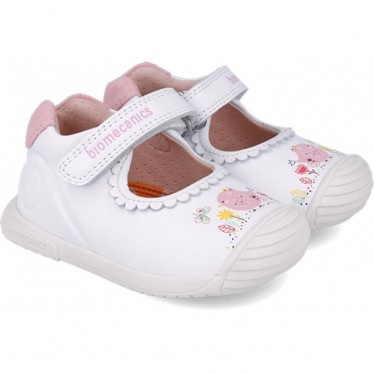 Merceditas pour filles Biomecanics 252105 Jardin BLANCO_B050
