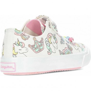 Baskets CONGUITOS Unicorn Fantasy 284096 pour filles WHITE