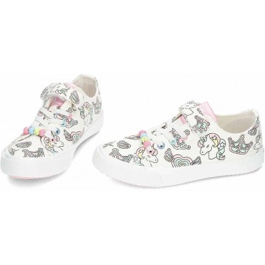 Baskets CONGUITOS Unicorn Fantasy 284096 pour filles WHITE
