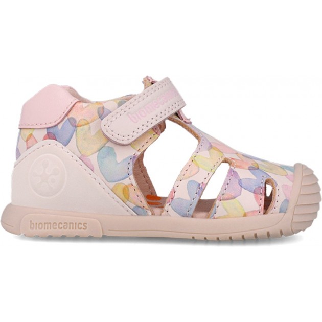Sandales Biomecanics 252110 à imprimé cœur pour fille COTTON_A779 Sandales Biomecanics 252110 à imprimé cœur pour fille COTTON_A779