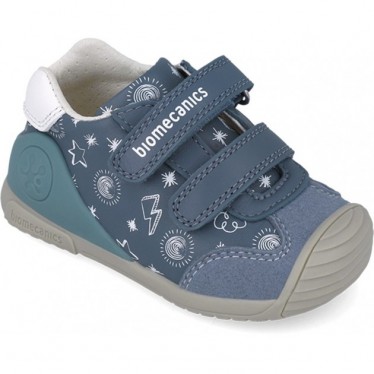 Chaussures de sport imprimées Biomecanics 252115 pour garçons PETROL_A556