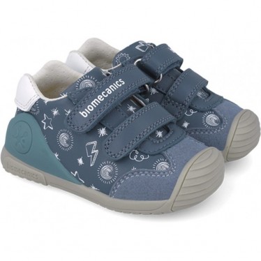 Chaussures de sport imprimées Biomecanics 252115 pour garçons PETROL_A556