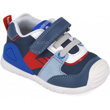 Chaussures de sport urbaines élastiques Biomecanics 252121 pour garçons PETROL_A556