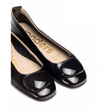 Ballerines pour femmes Wonders A-86120 FEI LACK_NEGRO