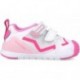 Baskets BIOMECANICS pour fille Premiers pas 252133 BLANCO_FUCSIA_D304