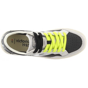 Victoria 8806103 Baskets Smash à paillettes métalliques NEGRO