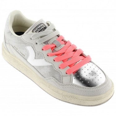 Victoria 8806103 Baskets Smash à paillettes métalliques PLATA