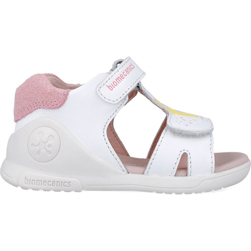 Sandales pour fille Biomecanics 252140 Twin Biogateo BLANCO