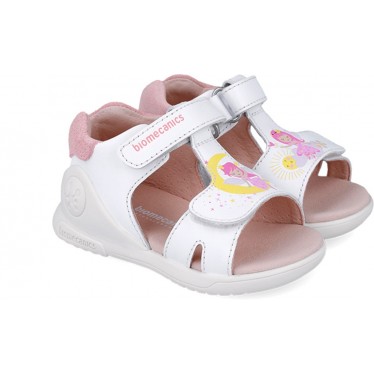 Sandales pour fille Biomecanics 252140 Twin Biogateo BLANCO