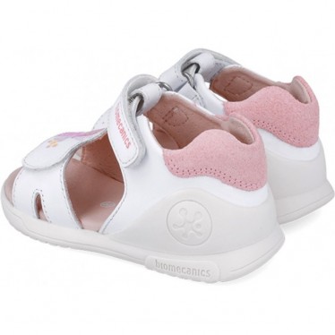 Sandales pour fille Biomecanics 252140 Twin Biogateo BLANCO