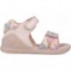 Sandale à bout ouvert pour fille Biomecanics 252141 avec imprimé Biogateo COTTON_A779