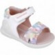 Sandale à bout ouvert pour fille Biomecanics 252141 avec imprimé Biogateo BLANCO_B050