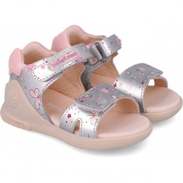 Biomecanics 252142 Sandales à bout ouvert pour filles avec imprimé Biogateo PLATA_B198