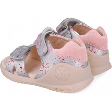 Biomecanics 252142 Sandales à bout ouvert pour filles avec imprimé Biogateo PLATA_B198