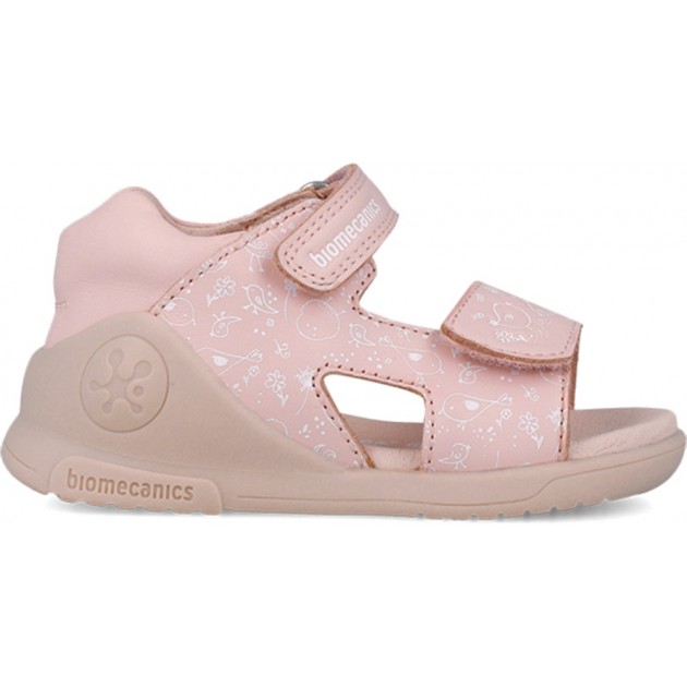 Biomecanics 252143 Sandales imprimées à bout ouvert Biogateo pour filles ROSA_A032 Biomecanics 252143 Sandales imprimées à bout ouvert Biogateo pour filles ROSA_A032