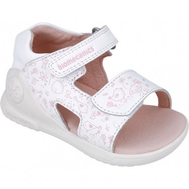 Biomecanics 252143 Sandales imprimées à bout ouvert Biogateo pour filles BLANCO_B050