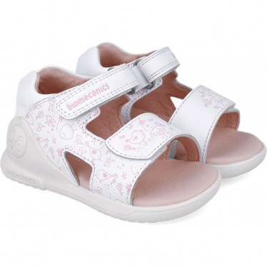 Biomecanics 252143 Sandales imprimées à bout ouvert Biogateo pour filles BLANCO_B050