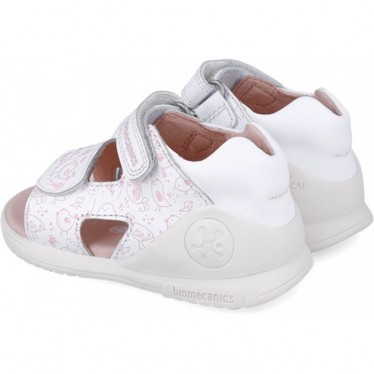 Biomecanics 252143 Sandales imprimées à bout ouvert Biogateo pour filles BLANCO_B050