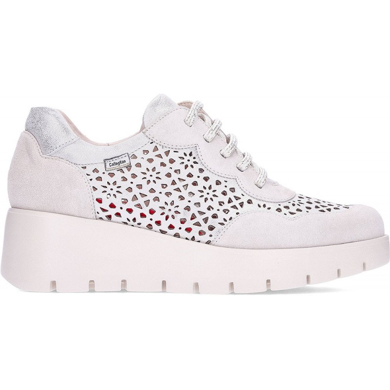 Baskets femme CALLAGHAN Amal 32121 MARFIL_PLATINO