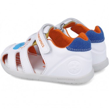 Sandale Twin pour garçon Biomecanics 252166 BLANCO_AZUL_B057