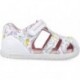 Sandales pour filles premiers pas Biomecanics 252167 Imprimer BLANCO_B050