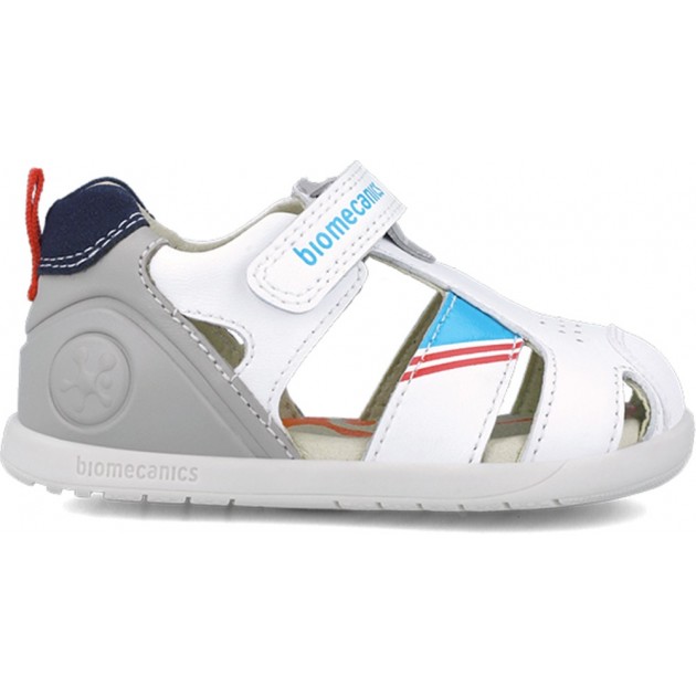 Sandales pour garçons premiers pas Biomecanics 252169 Urban BLANCO_C050
