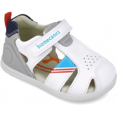 Sandales pour garçons premiers pas Biomecanics 252169 Urban BLANCO_C050