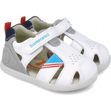 Sandales pour garçons premiers pas Biomecanics 252169 Urban BLANCO_C050