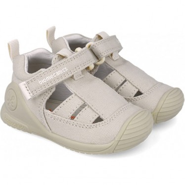 Biomecanics 252174 Sandales en toile Biogateo pour bébé BEIGE_B103