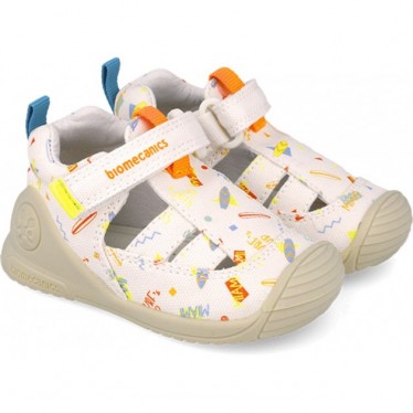 Biomecanics 252179 Sandales pour bébé Biogateo Print BLANCO_B050