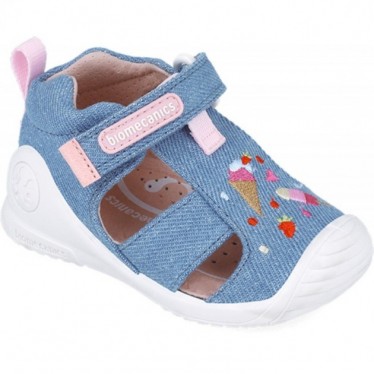 Sandales pour filles Premiers pas Biomecanics 252183 Glace INDIGO_A631