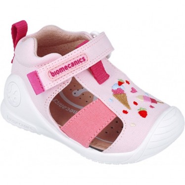 Sandales pour filles Premiers pas Biomecanics 252183 Glace ROSA_B032