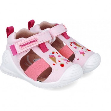Sandales pour filles Premiers pas Biomecanics 252183 Glace ROSA_B032