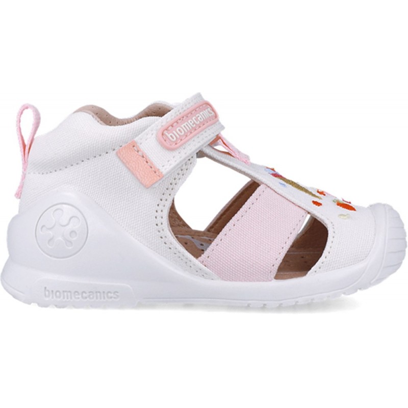 Sandales pour filles Premiers pas Biomecanics 252183 Glace BLANCO_C050