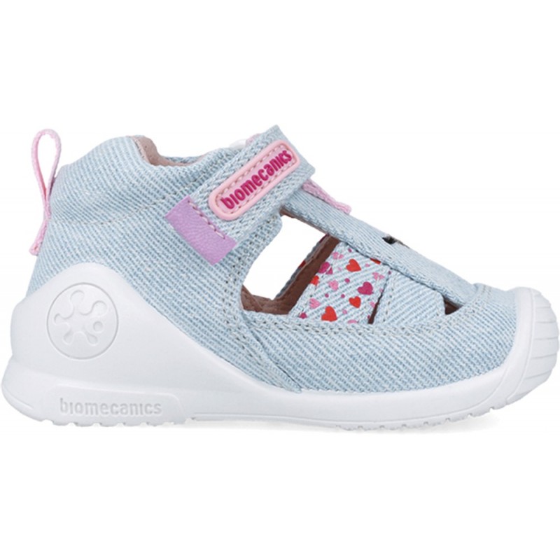 Sandale Twin First Steps pour fille Biomecanics 252184 JEANS_CLARO_B840