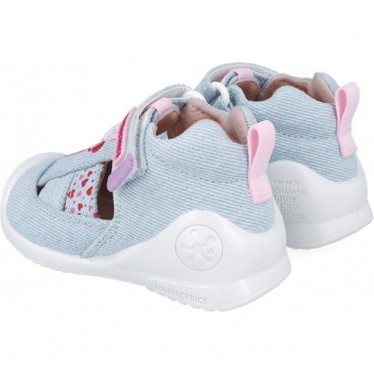 Sandale Twin First Steps pour fille Biomecanics 252184 JEANS_CLARO_B840
