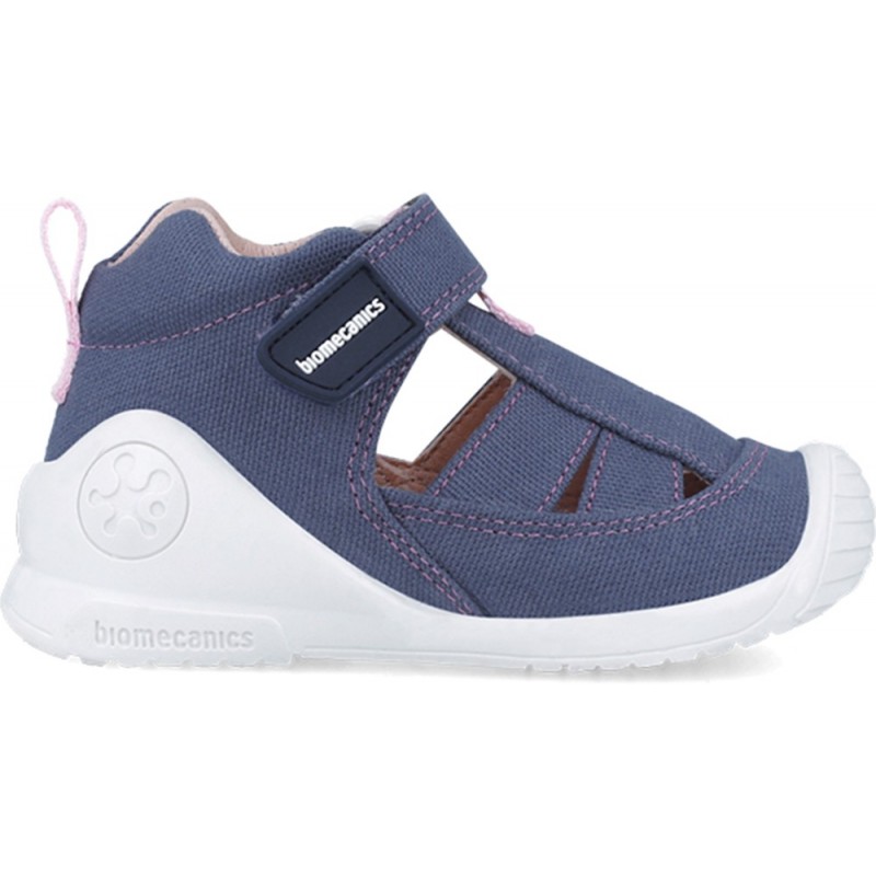Biomecanics 252188 Sandales Premiers Pas Fille AZUL_MARINO_ROSA_D460