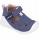 Biomecanics 252188 Sandales Premiers Pas Fille AZUL_MARINO_ROSA_D460