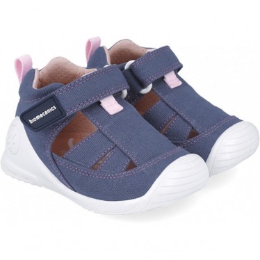 Biomecanics 252188 Sandales Premiers Pas Fille AZUL_MARINO_ROSA_D460